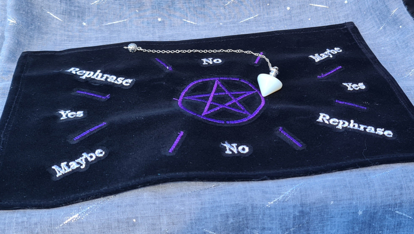 Velvet Pendulum Mat with Pentacle