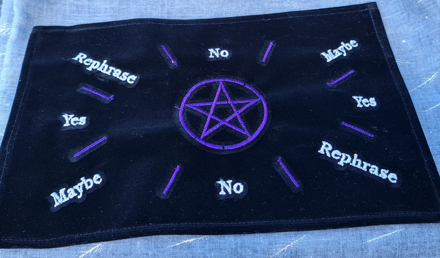 Velvet Pendulum Mat with Pentacle