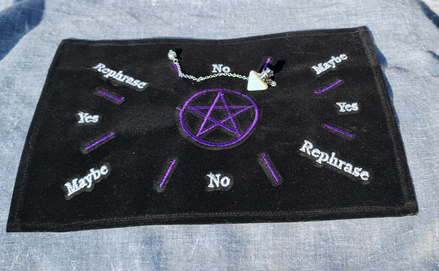 Velvet Pendulum Mat with Pentacle