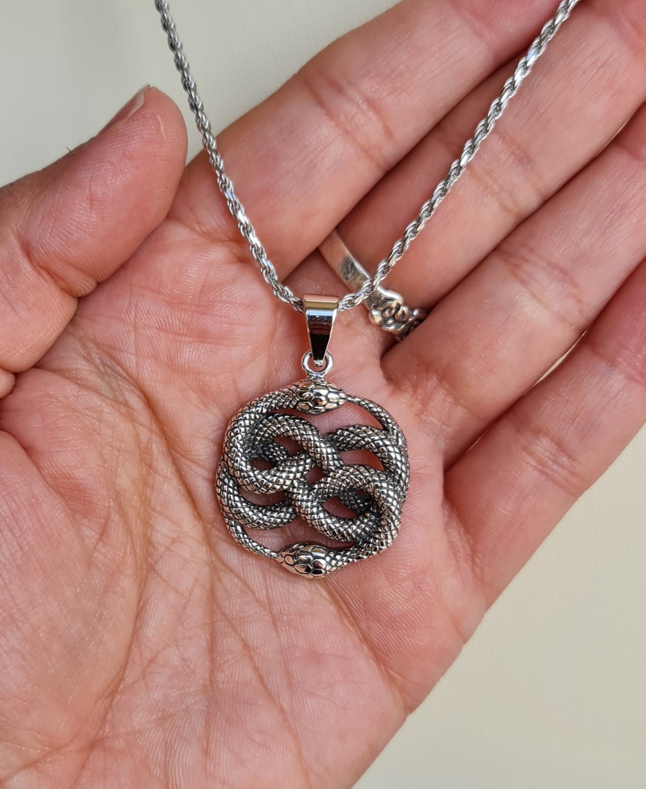 "The Auryn" Ouroboros Sterling Silver Pendant