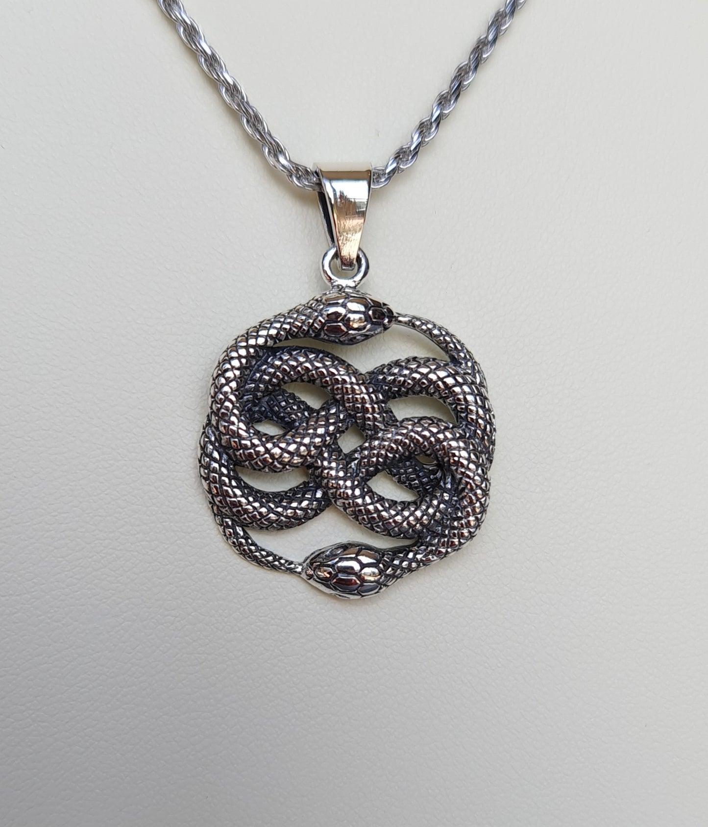 "The Auryn" Ouroboros Sterling Silver Pendant