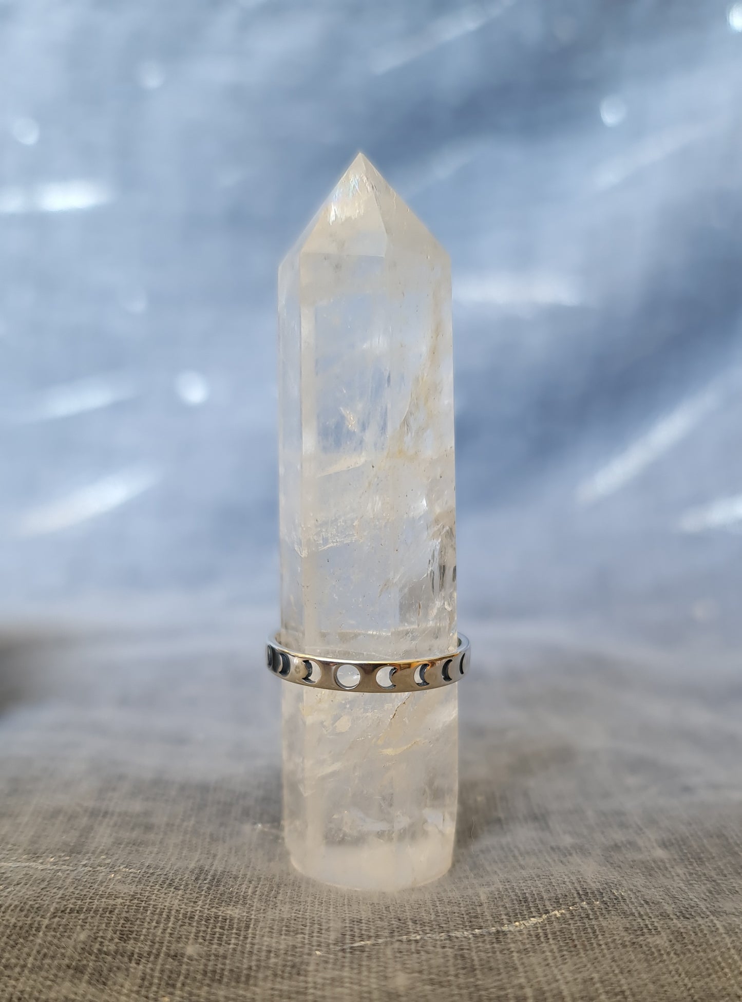 Sterling Silver Lunar Phase Moon Ring