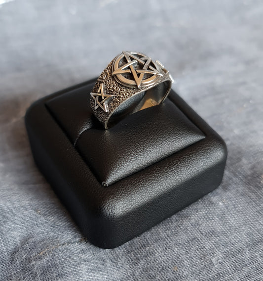 Sterling Silver Pentacle Ring