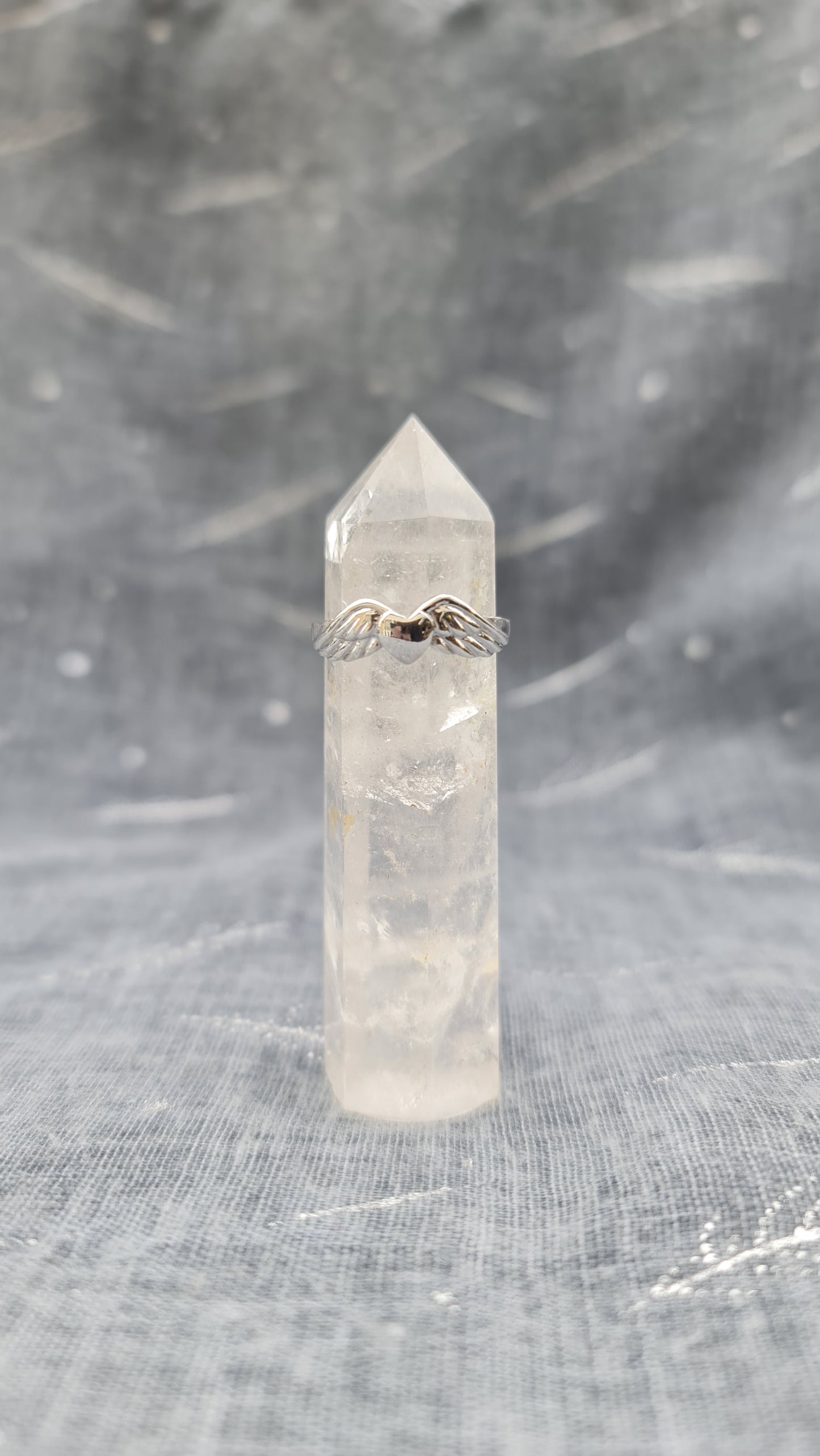 Sterling Silver Winged Heart Ring