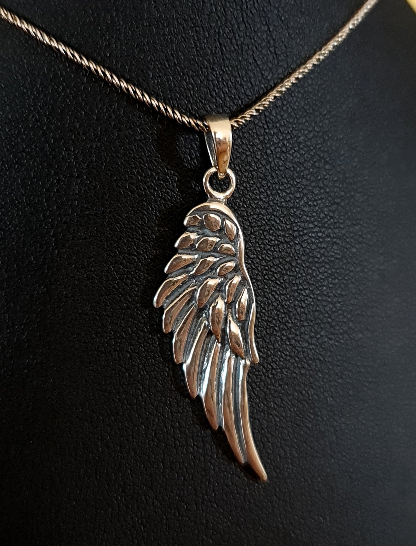 Sterling Silver Angel Wing Pendant