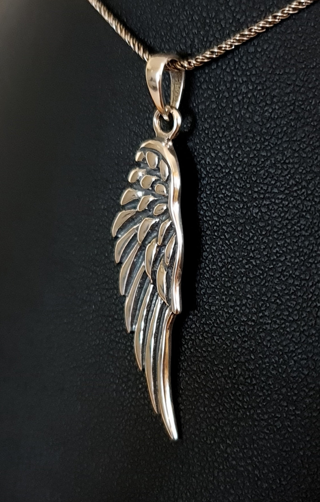Sterling Silver Angel Wing Pendant