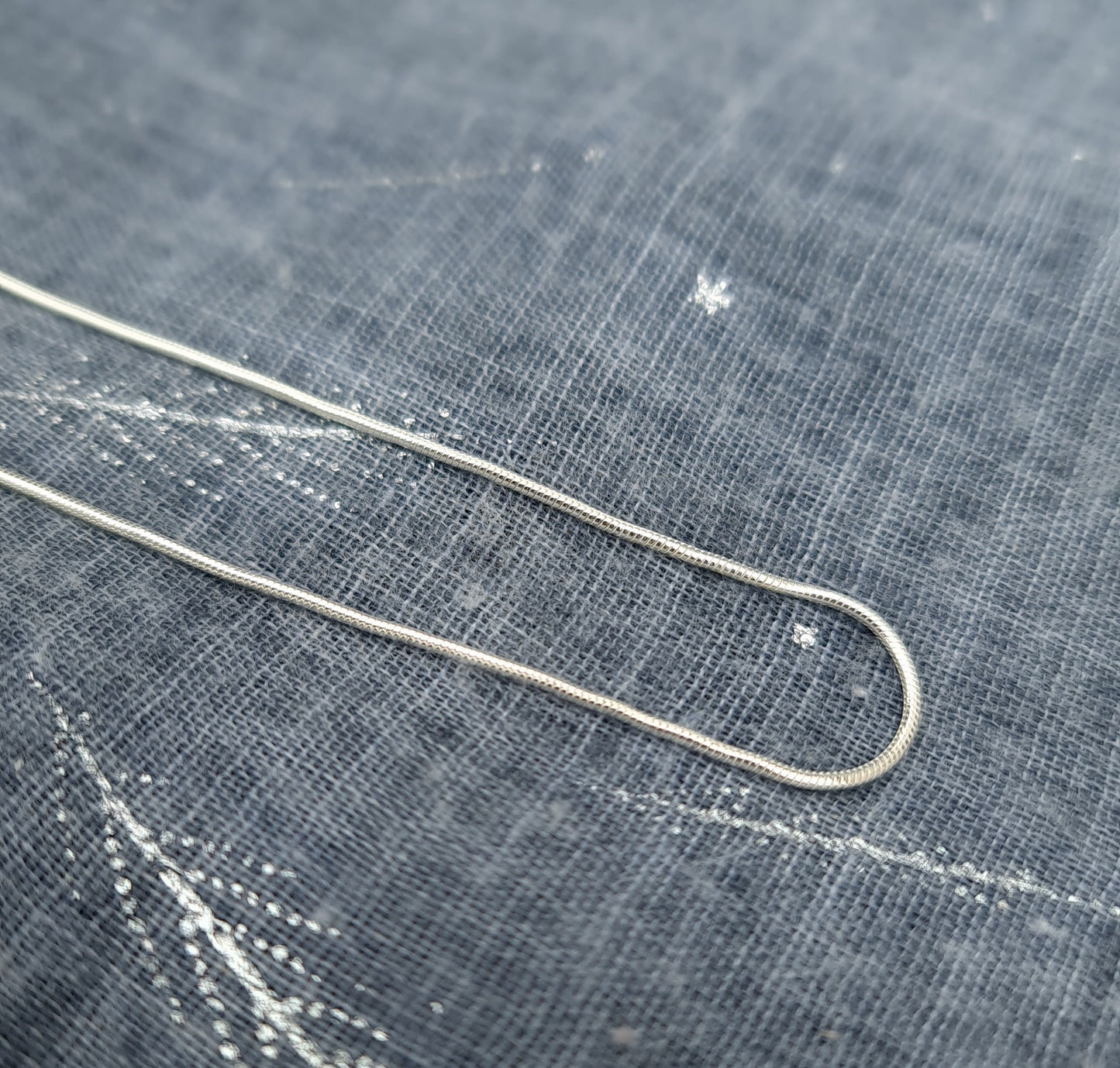 Sterling Silver Snake Chain - Round - 1mm