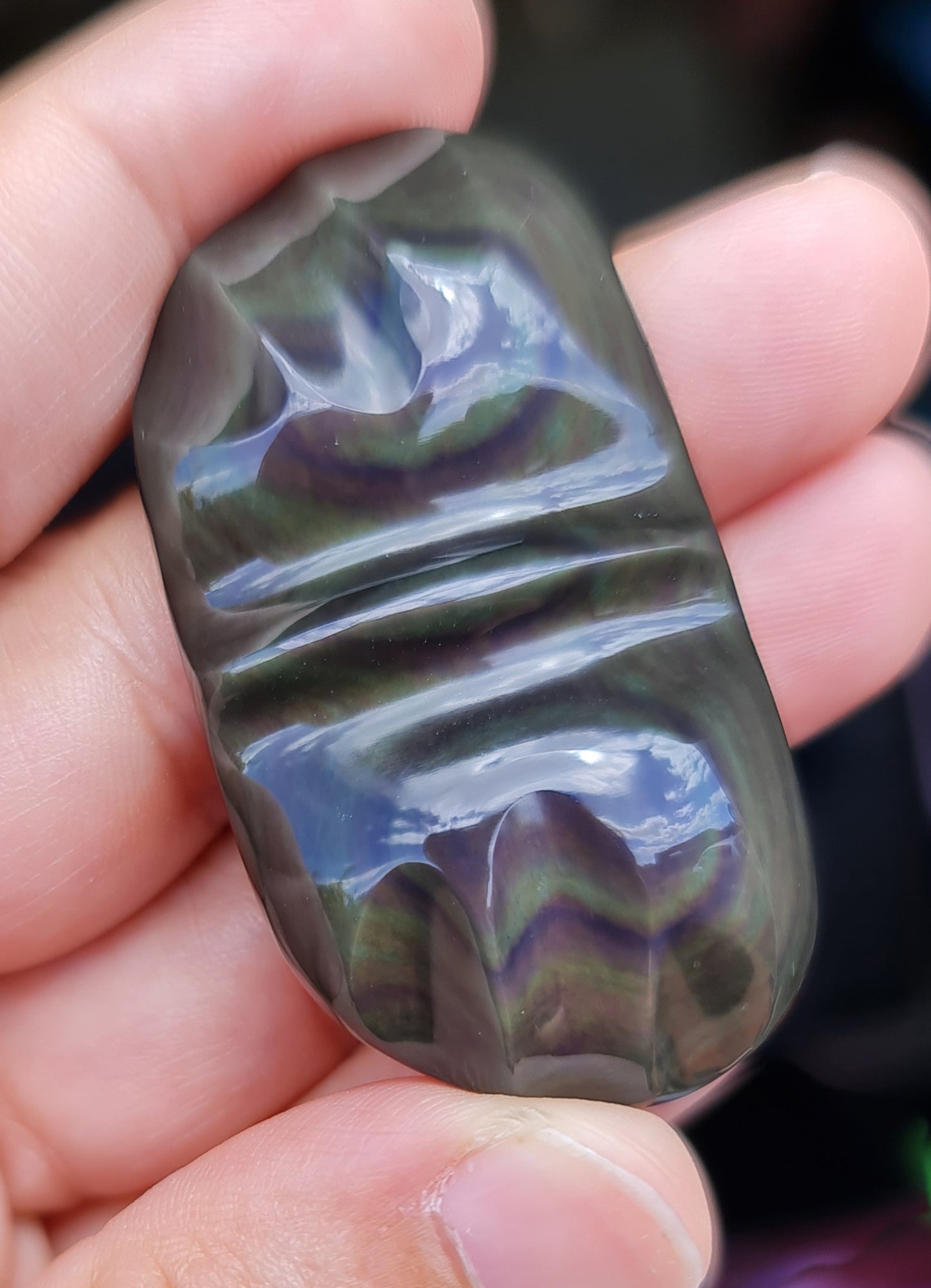 Rainbow Obsidian Butterfly