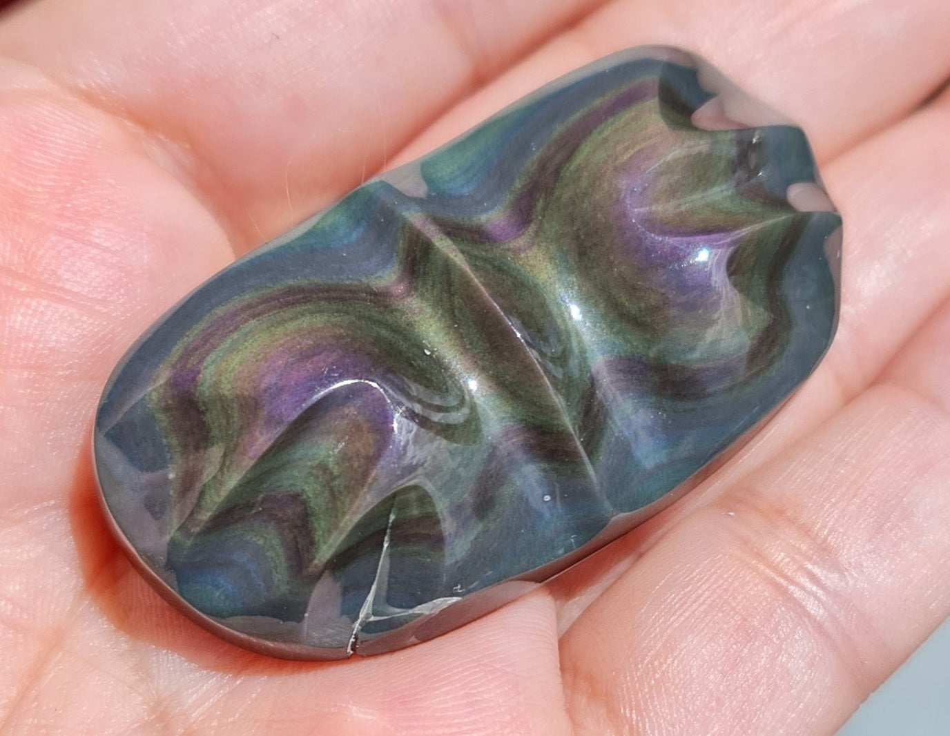 Rainbow Obsidian Butterfly