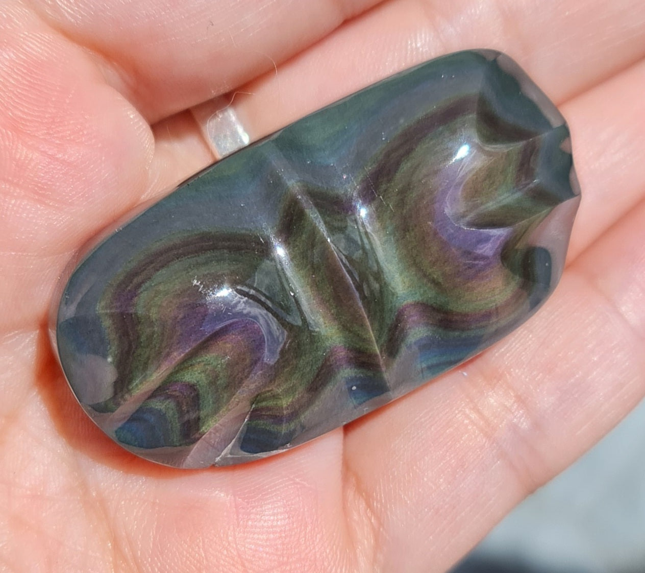 Rainbow Obsidian Butterfly