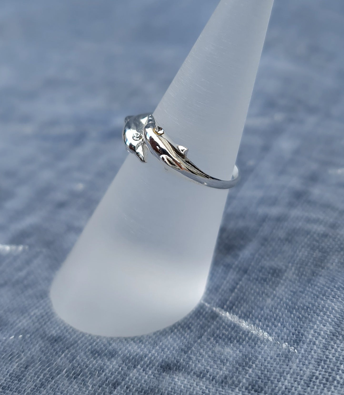 Sterling Silver Dolphin Toe Ring