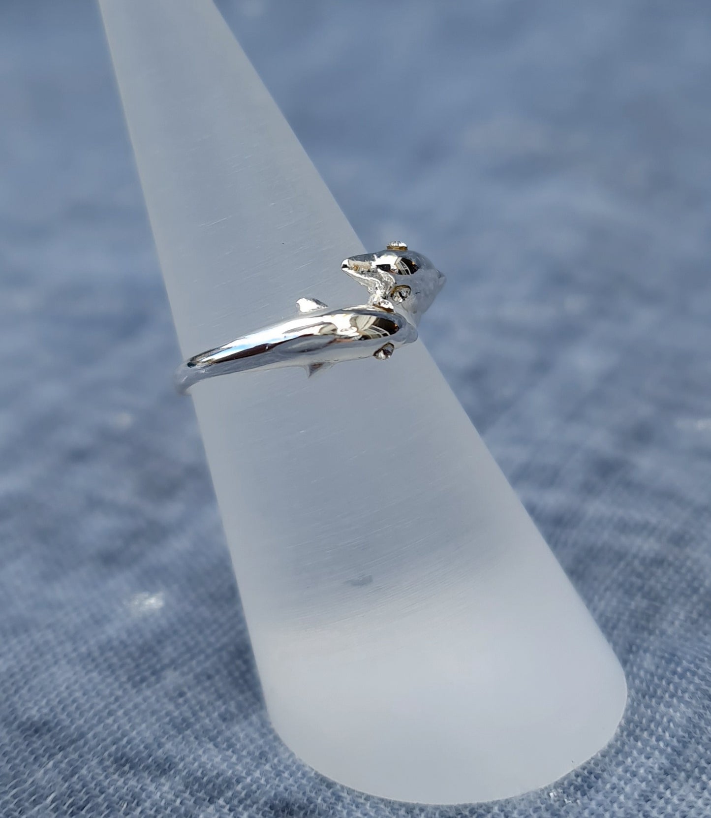 Sterling Silver Dolphin Toe Ring