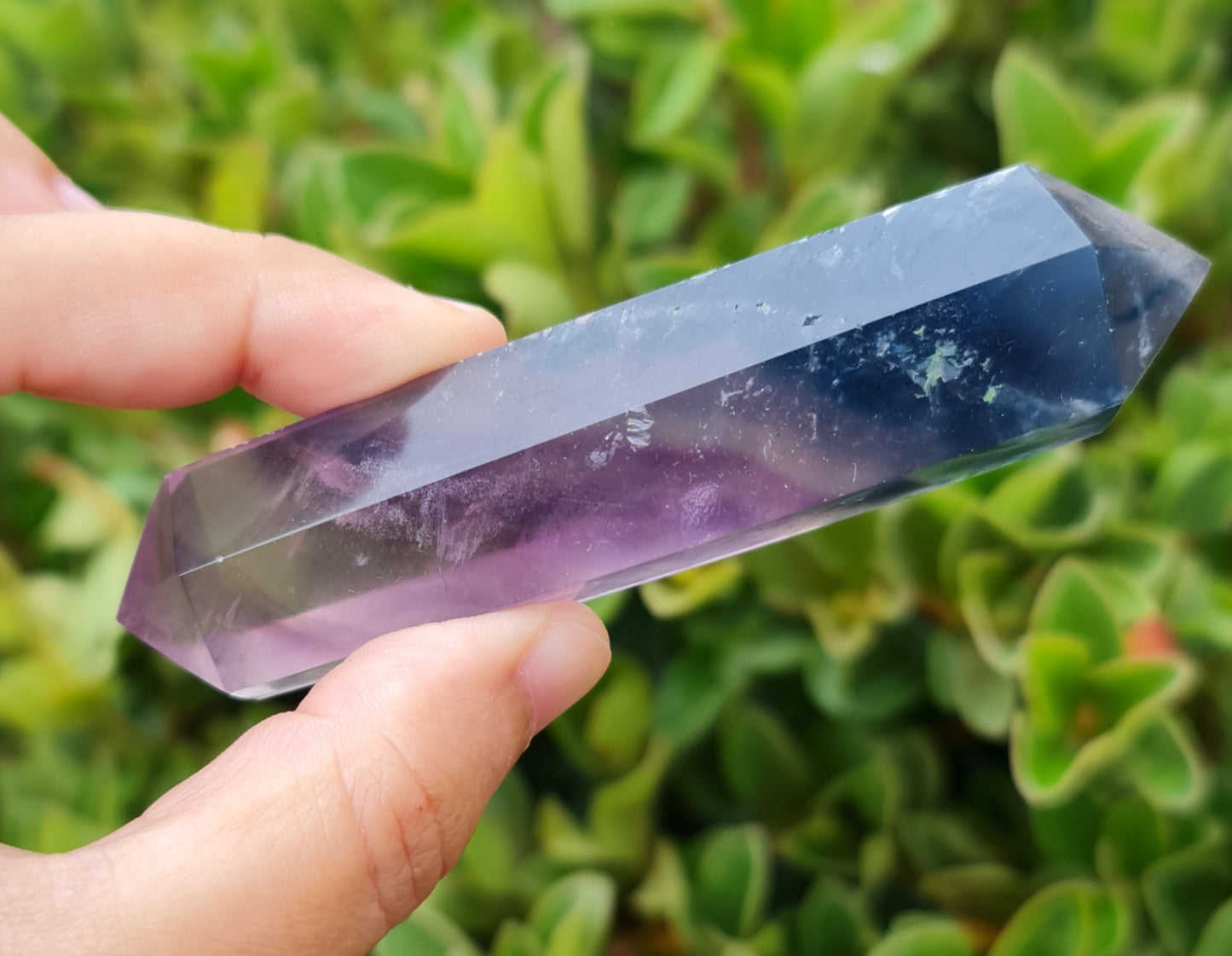 Double Terminated Fluorite Wand