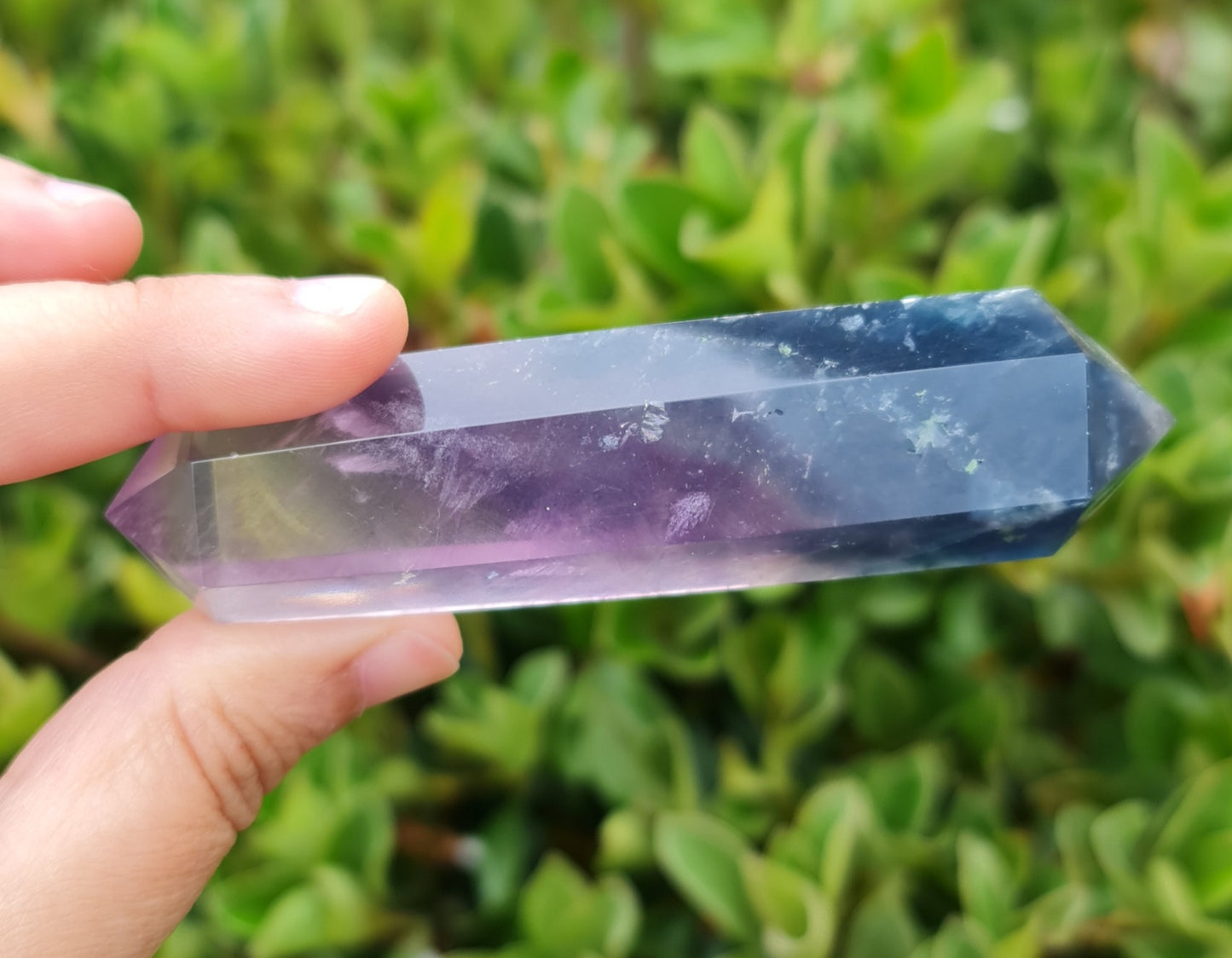 Double Terminated Fluorite Wand