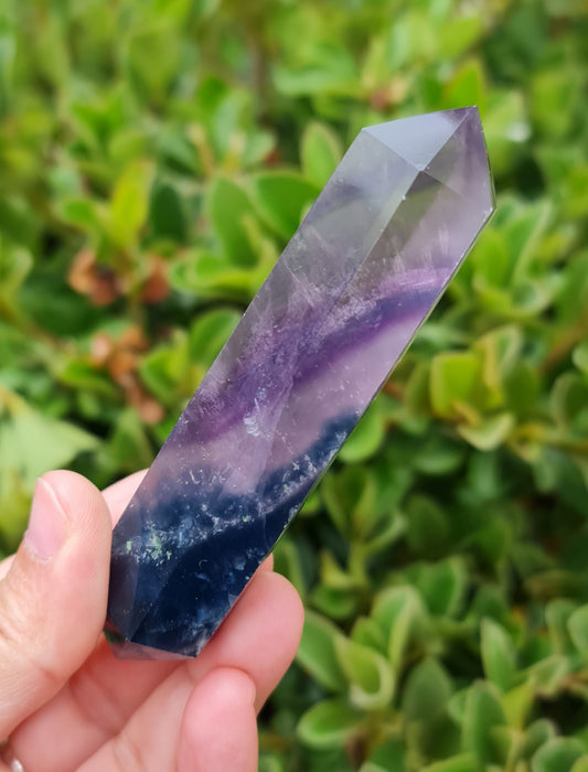 Double Terminated Fluorite Wand