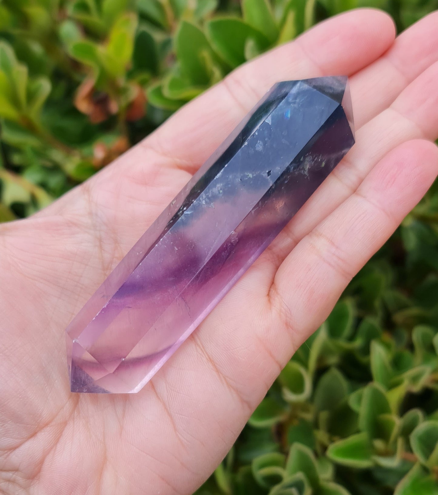 Double Terminated Fluorite Wand