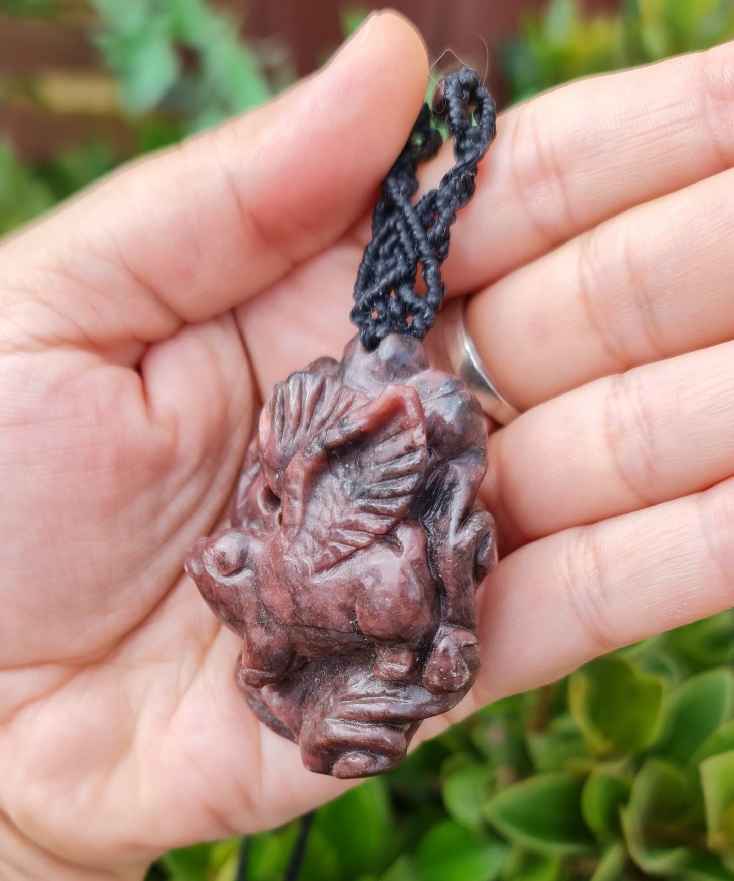 "When Pigs Fly" - Macrame Necklace