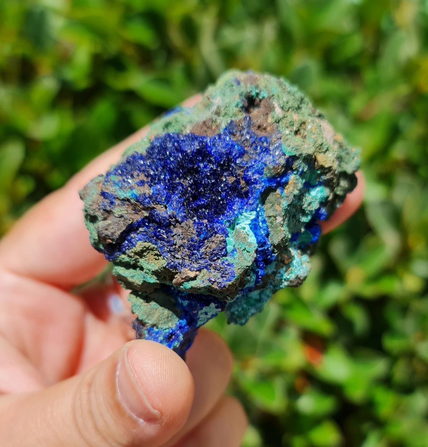 Azurite with Malachite Specimen