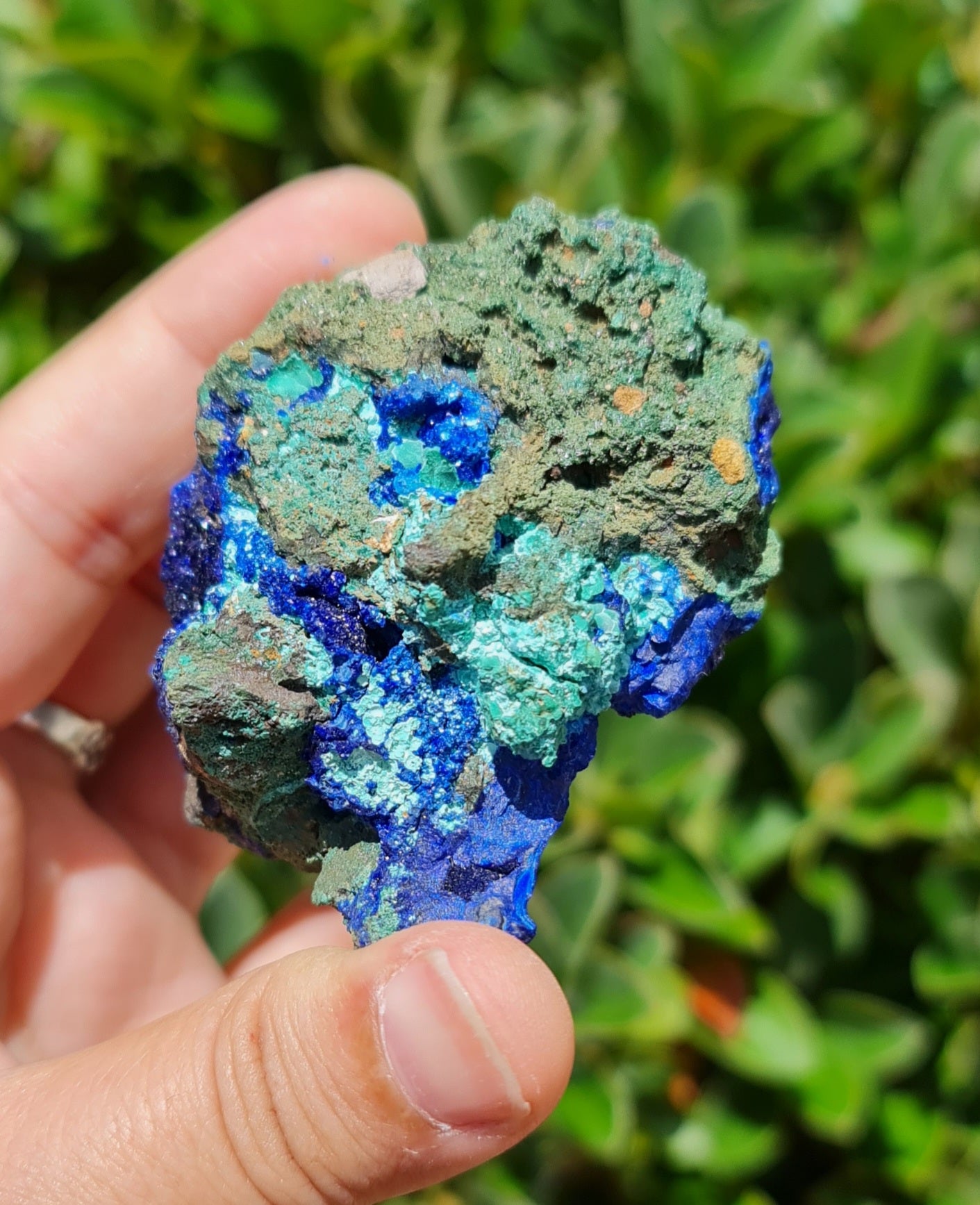 Azurite with Malachite Specimen