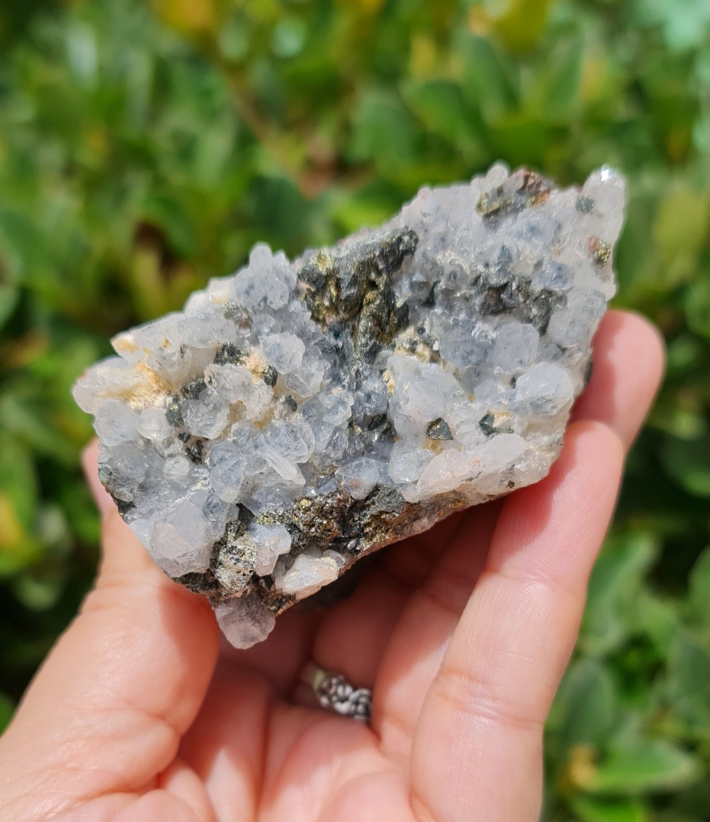 Chalcopyrite Quartz Specimen