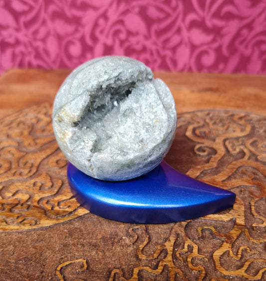 Resin Moon Sphere Stand - Blue