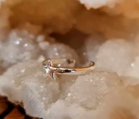 Sterling Silver Star Toe Ring