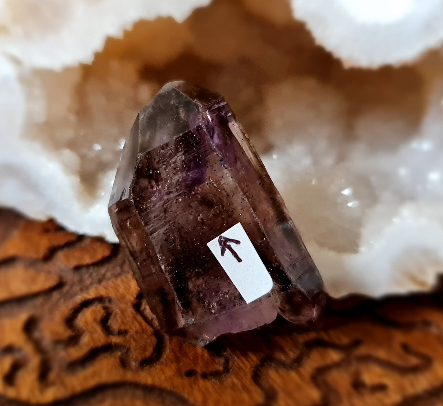Smoky Amethyst Double Terminated Enhydro