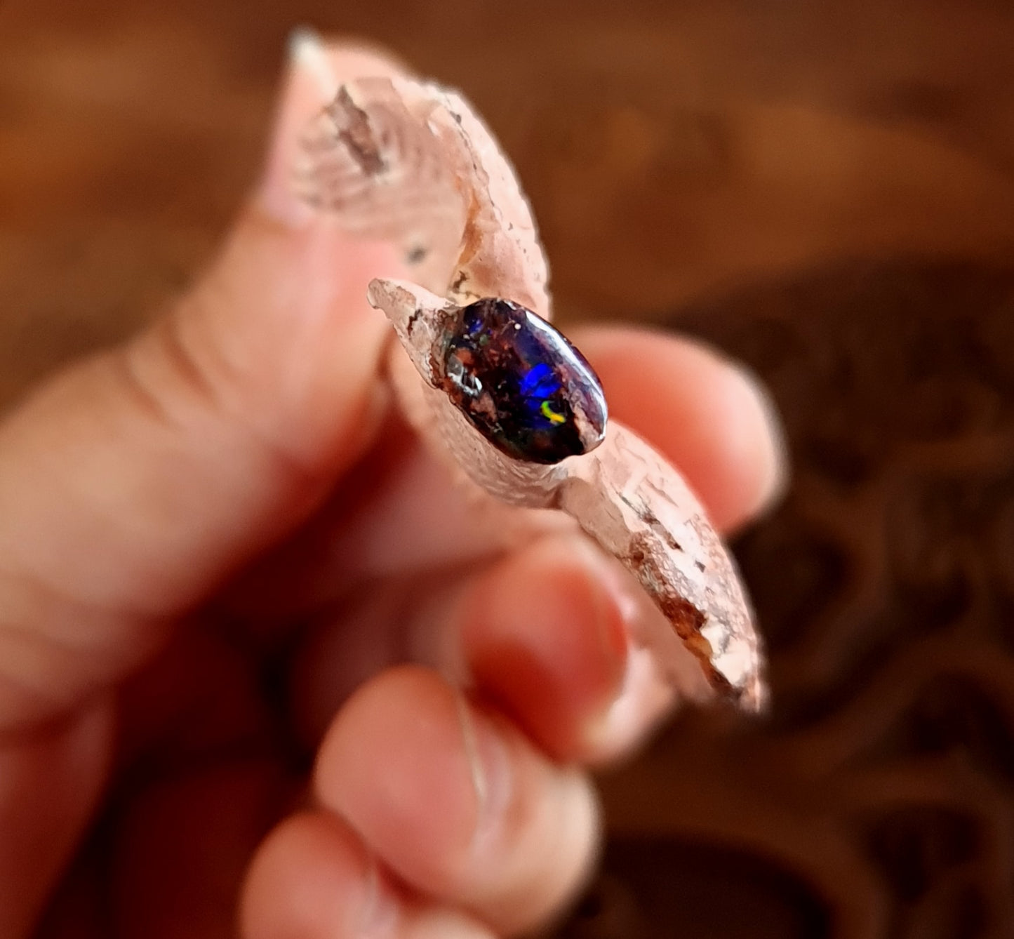 Mexican Cantera Opal Eagle Carving