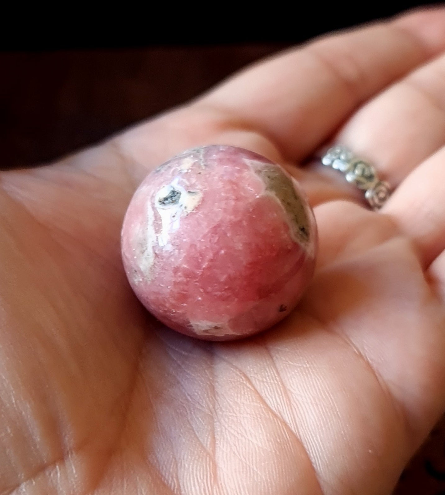 Rhodochrosite Sphere