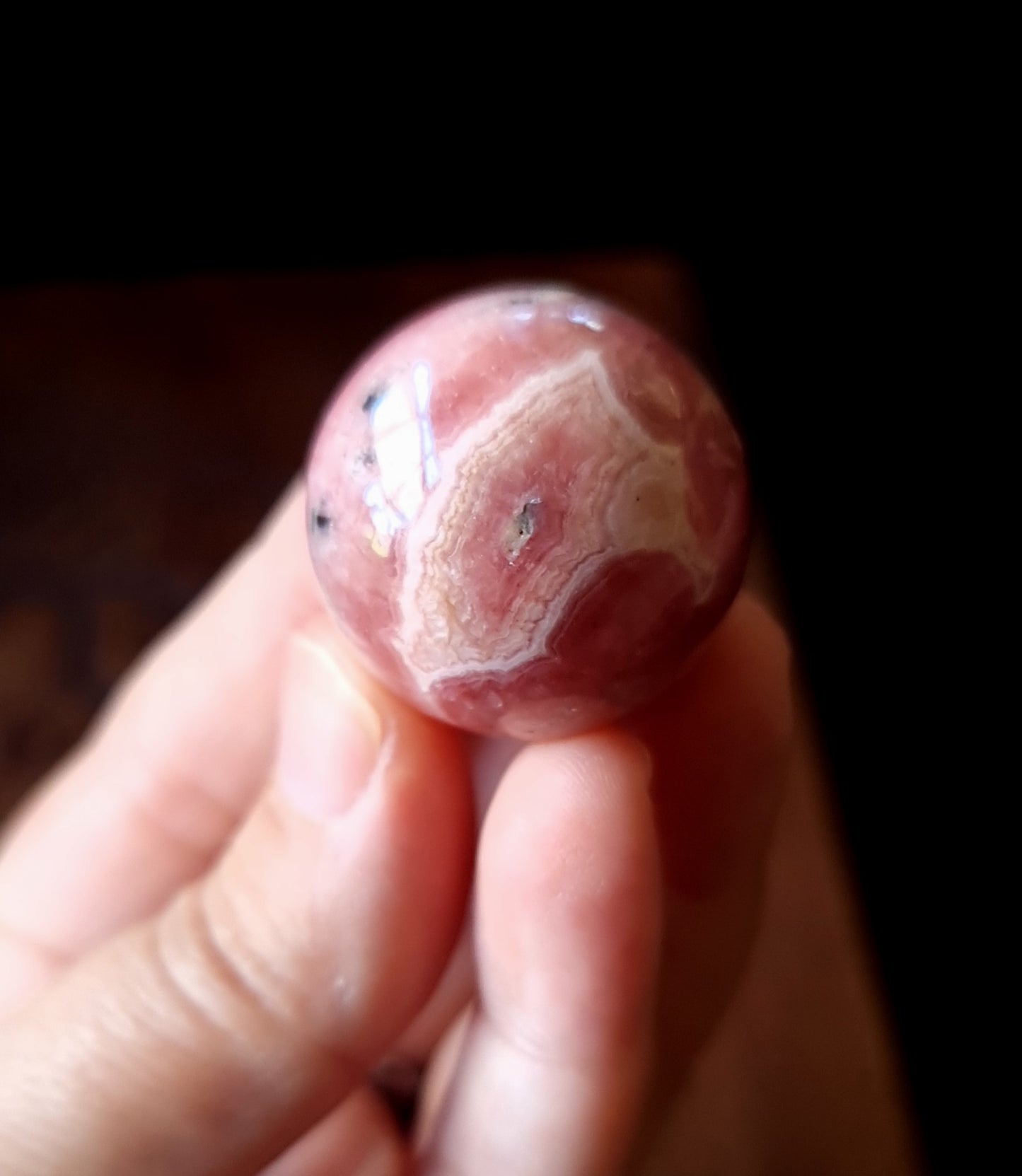 Rhodochrosite Sphere