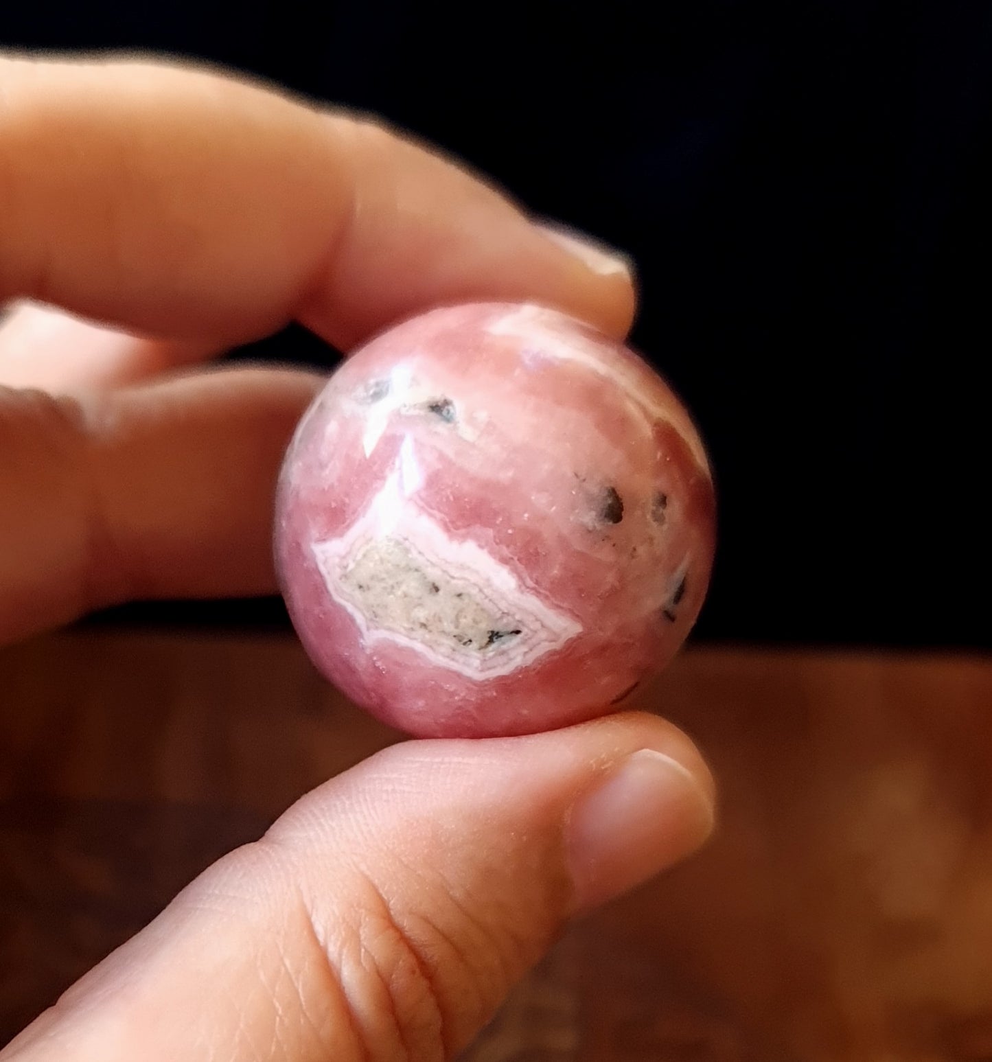 Rhodochrosite Sphere