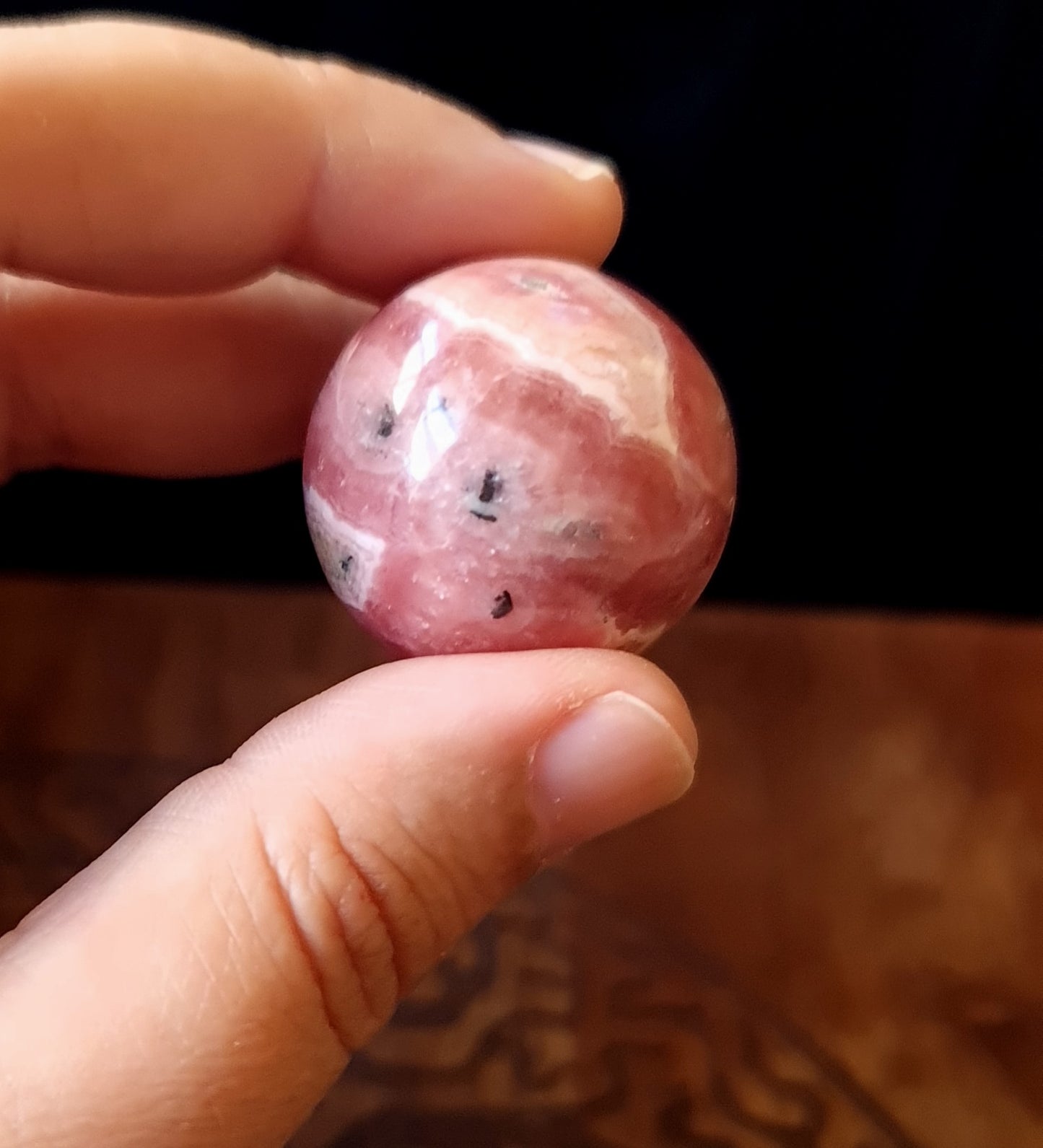 Rhodochrosite Sphere
