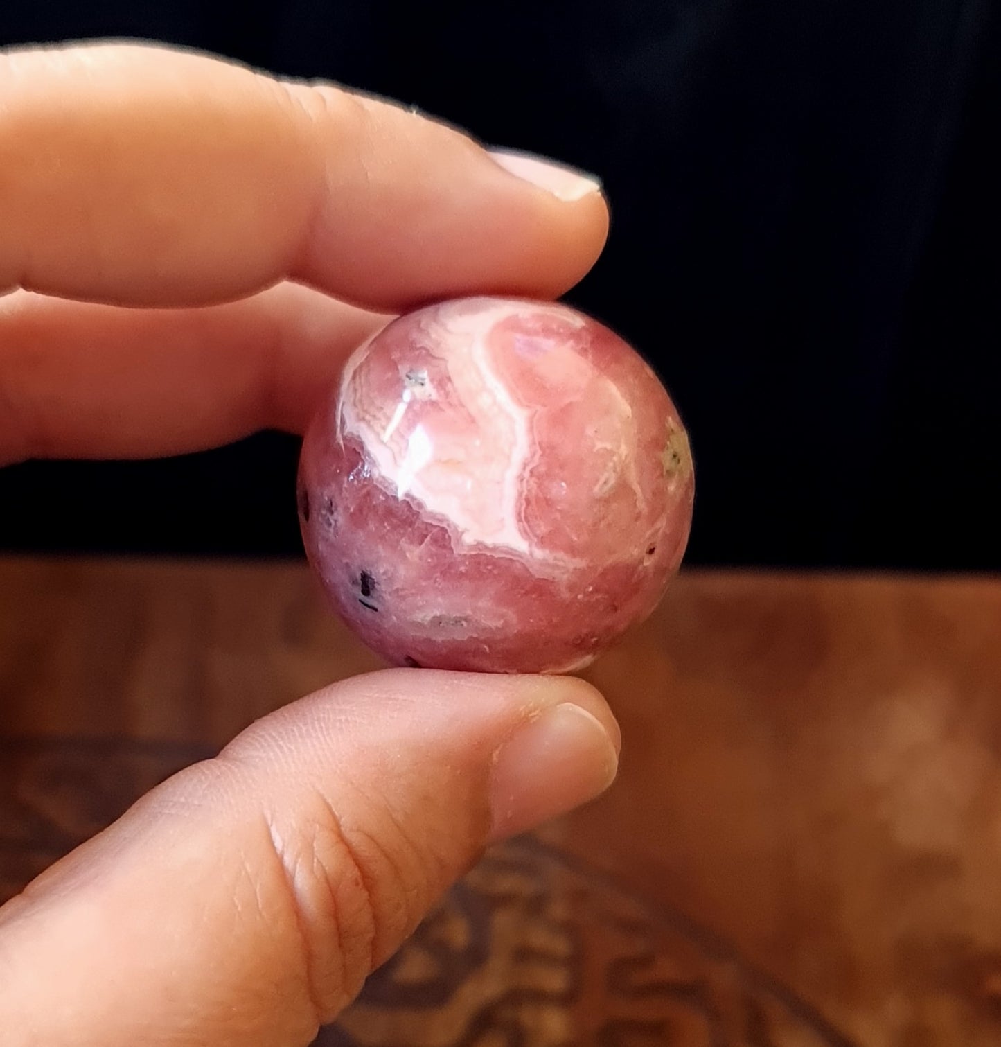 Rhodochrosite Sphere