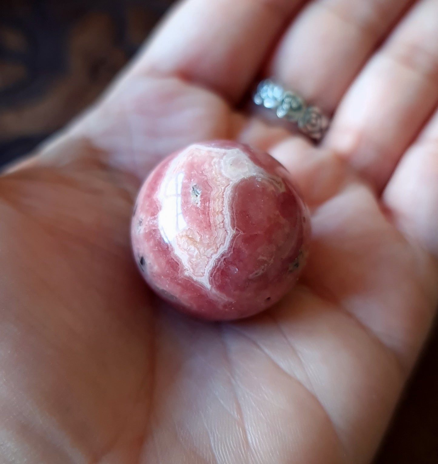 Rhodochrosite Sphere