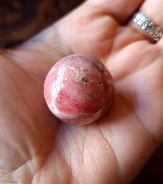 Rhodochrosite Sphere