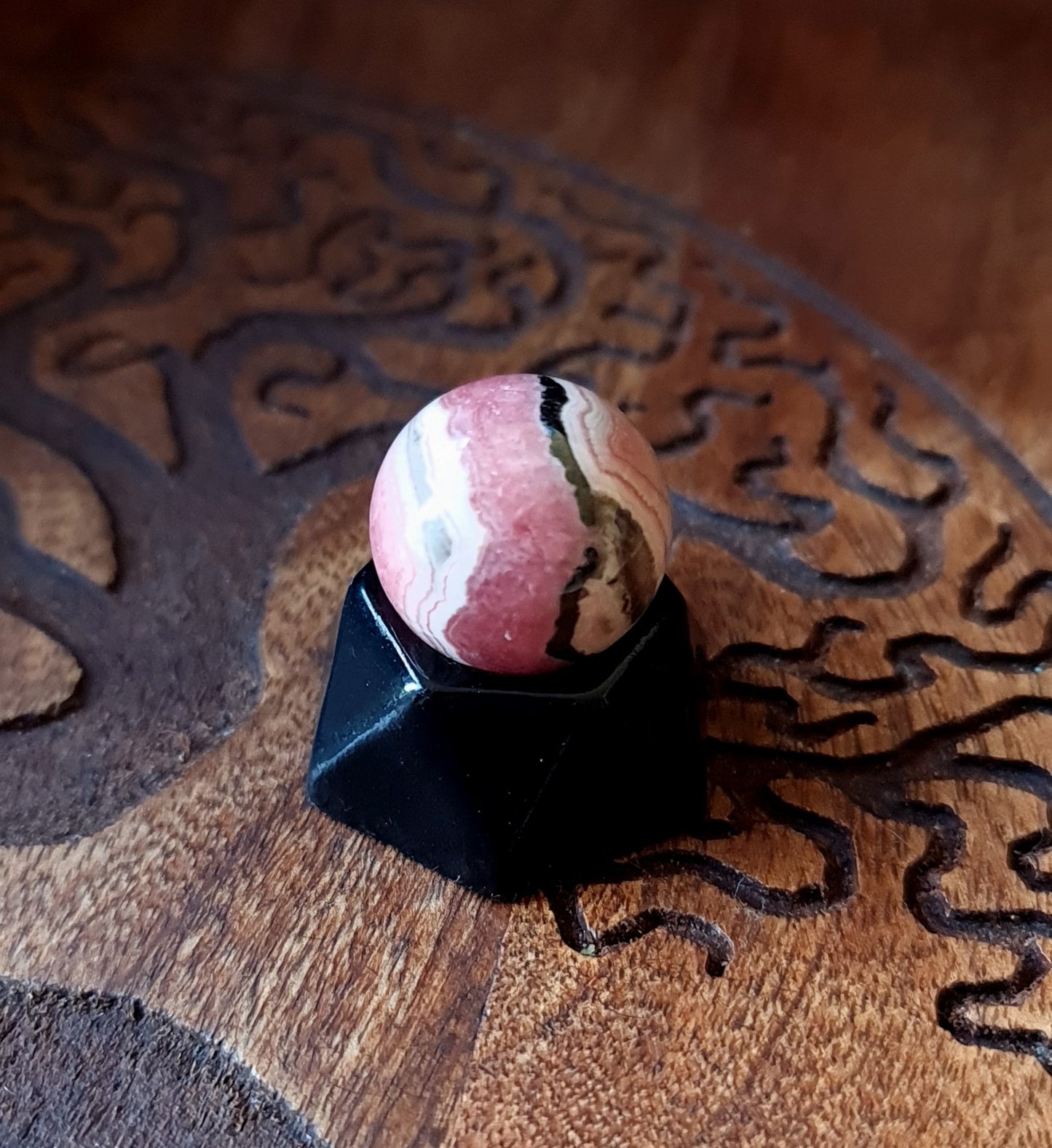 Rhodochrosite Sphere