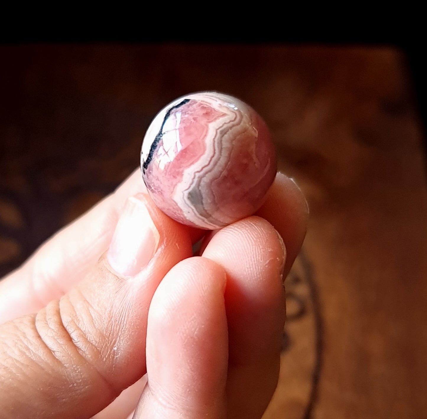 Rhodochrosite Sphere