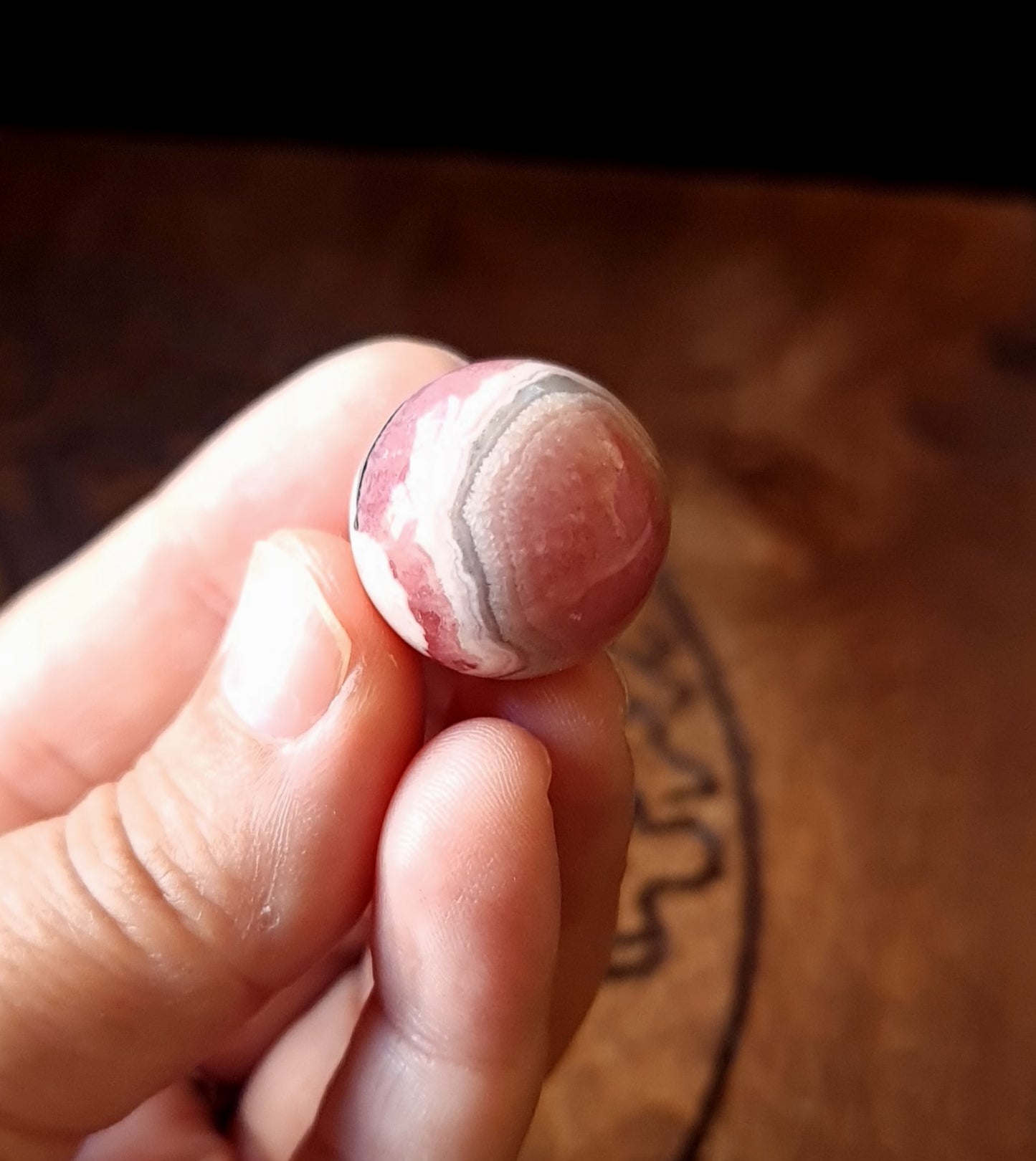 Rhodochrosite Sphere