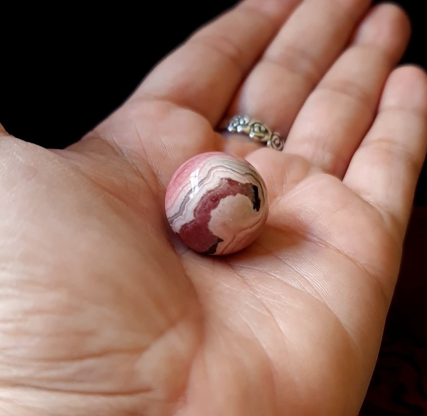 Rhodochrosite Sphere