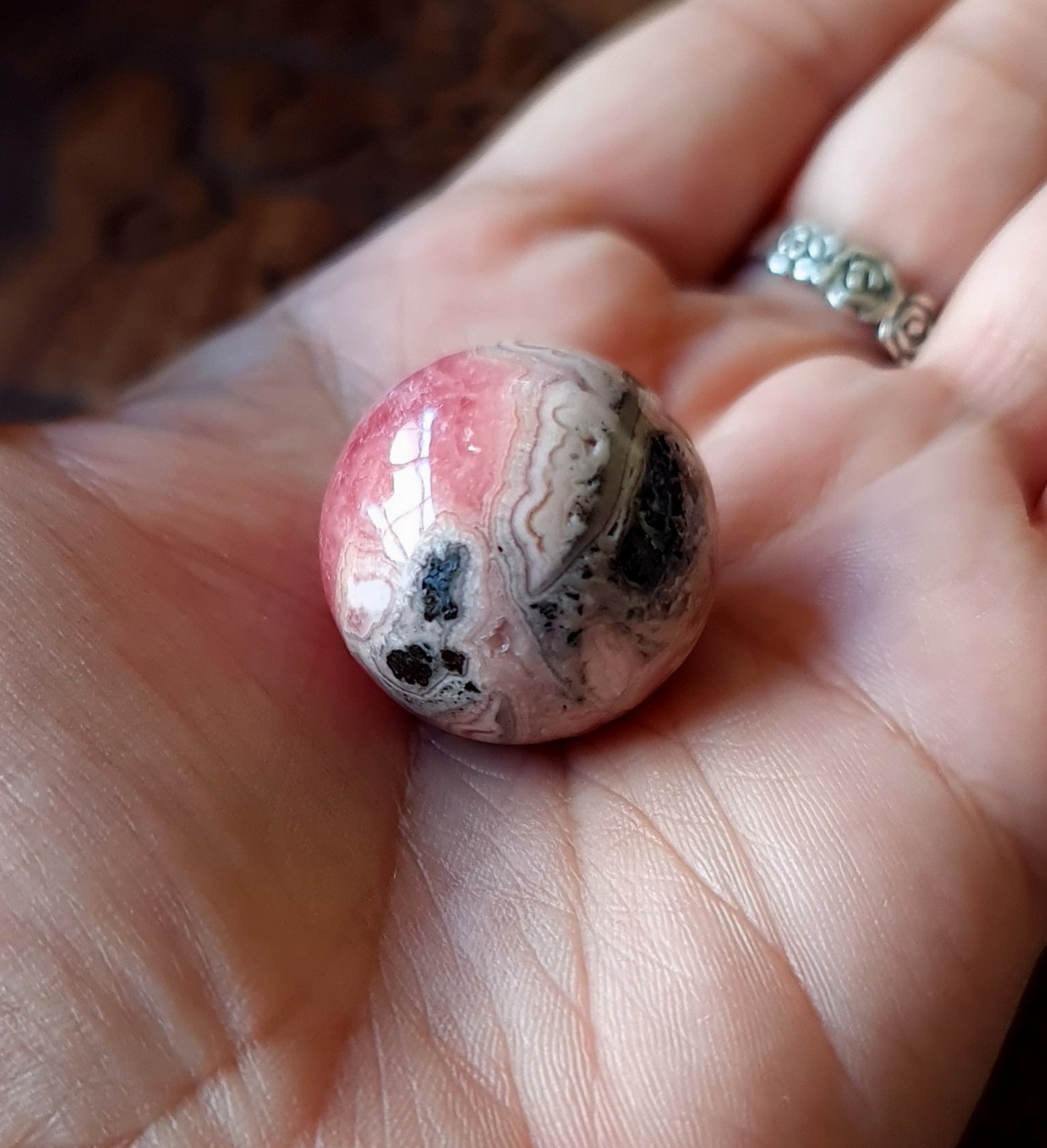 Rhodochrosite Sphere