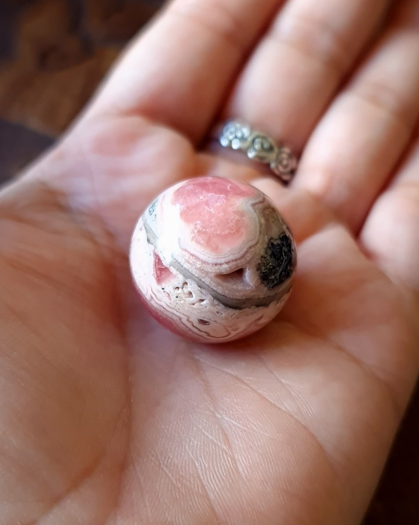 Rhodochrosite Sphere