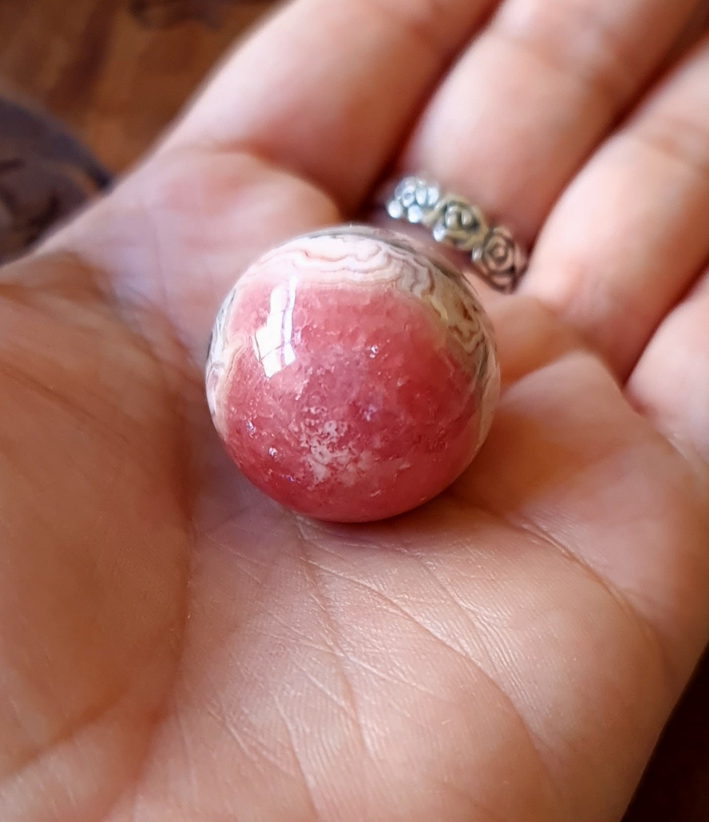 Rhodochrosite Sphere
