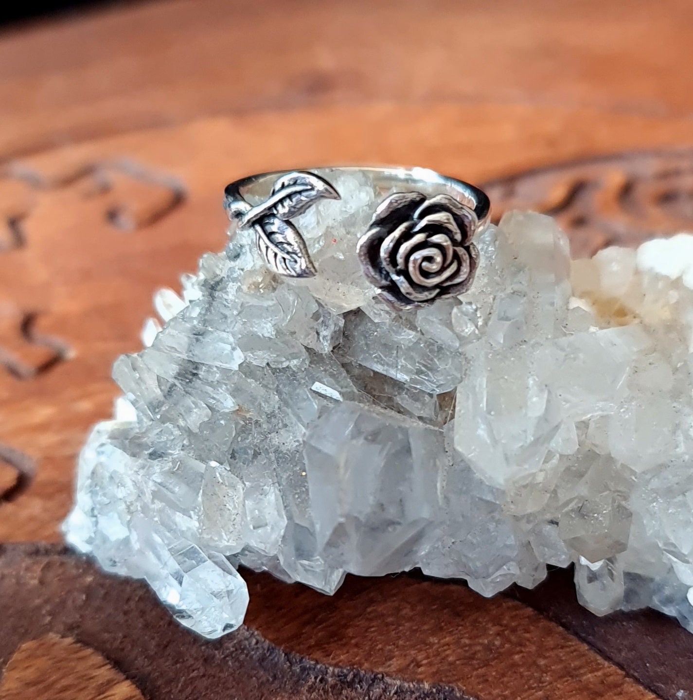 Sterling Silver Rose Ring