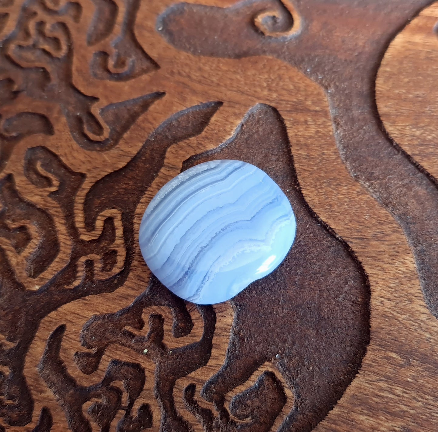 Blue Lace Agate Flatstone