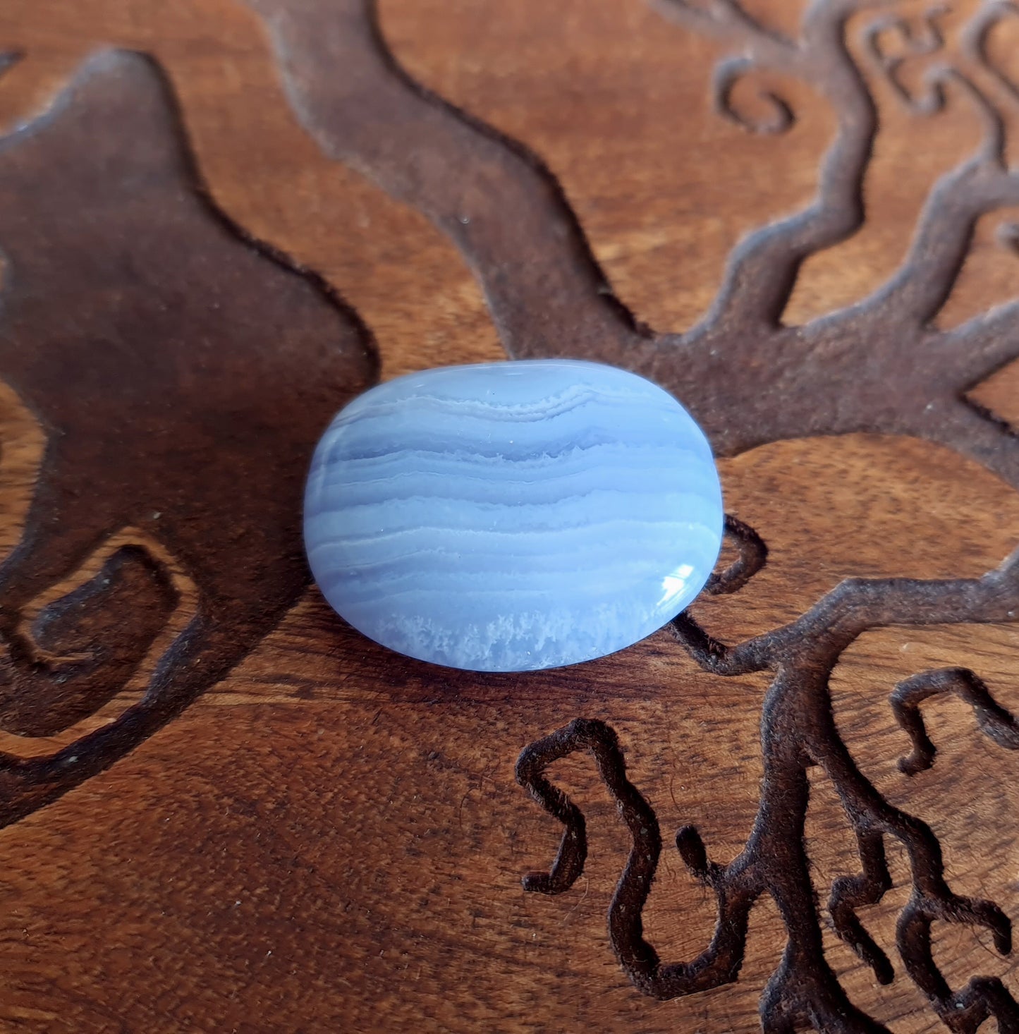 Blue Lace Agate Flatstone