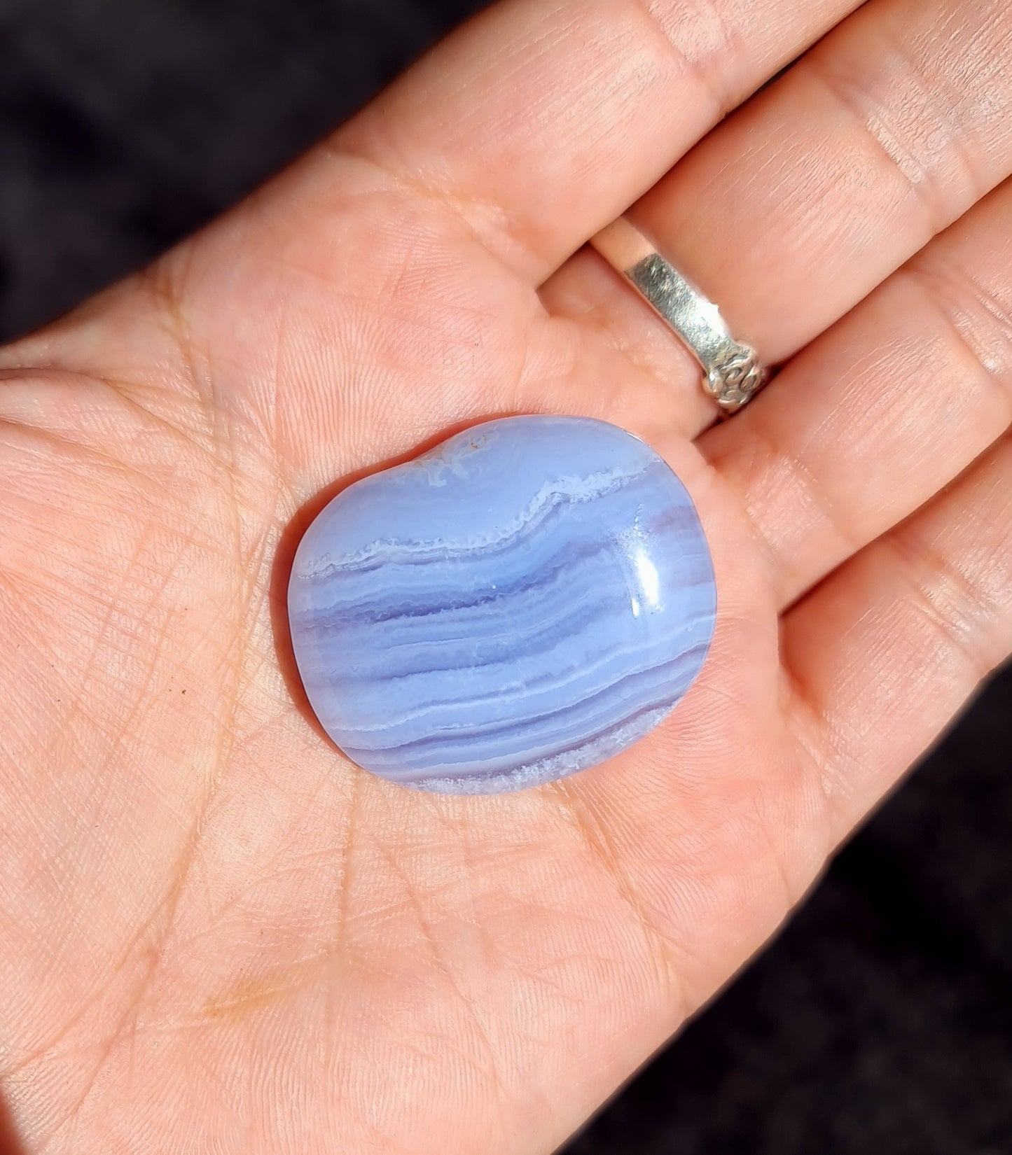 Blue Lace Agate Flatstone