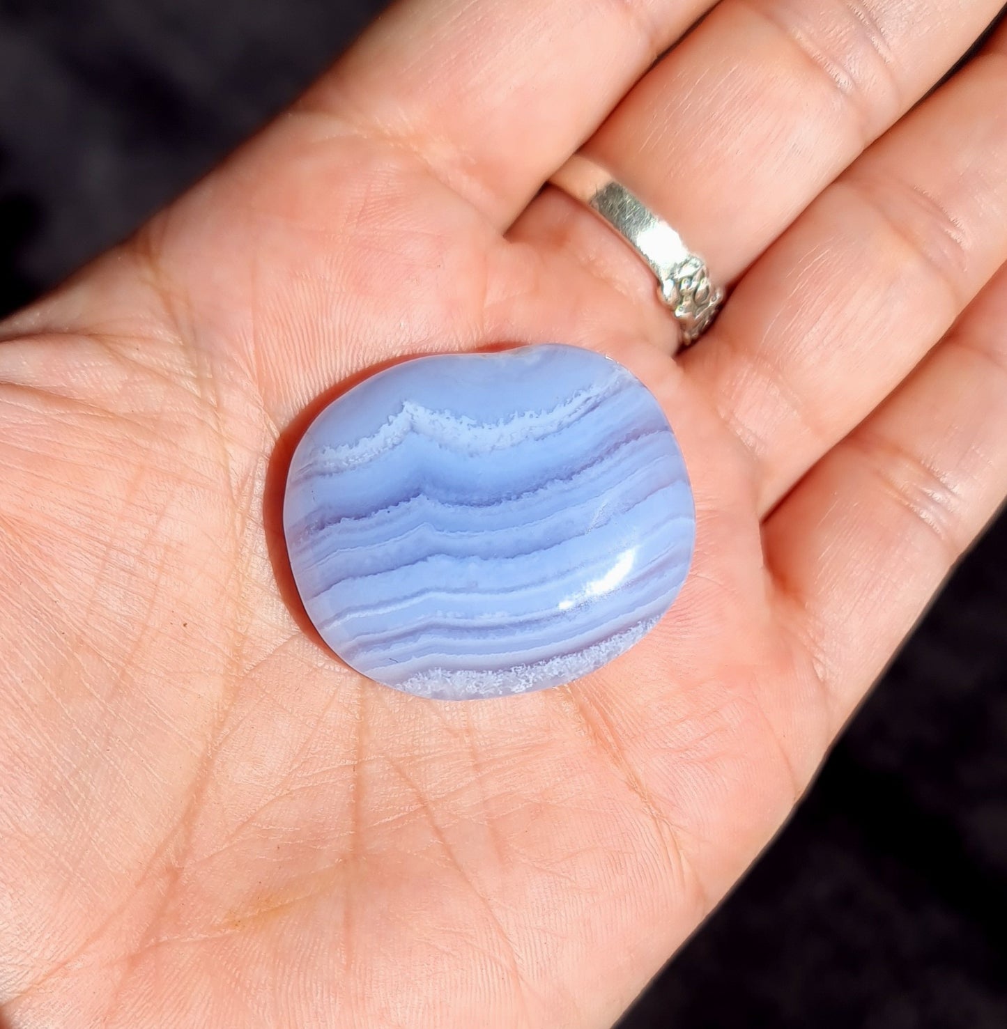 Blue Lace Agate Flatstone