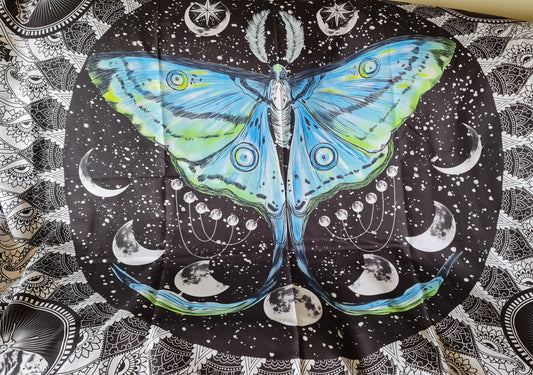 Luna Moth Tapestry 1.3 x 1.5m