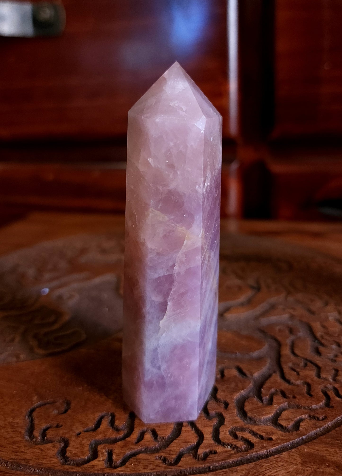 Madagascar Rose Quartz Point