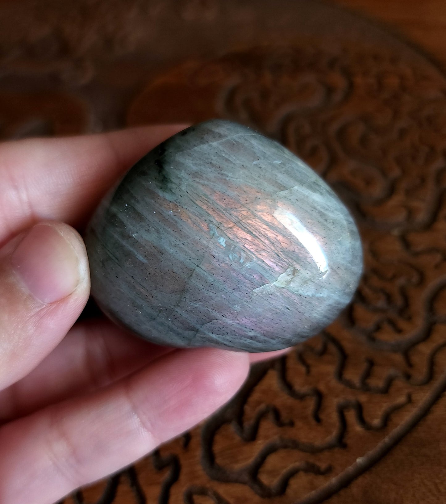 Labradorite Heart